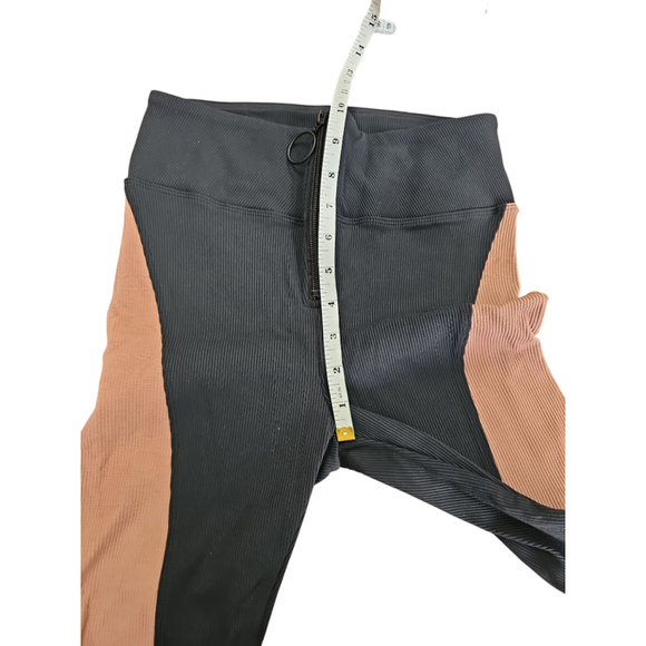 Koral Eternall Rib Biker Shorts Size Small Black Brown - Picture 5 of 7